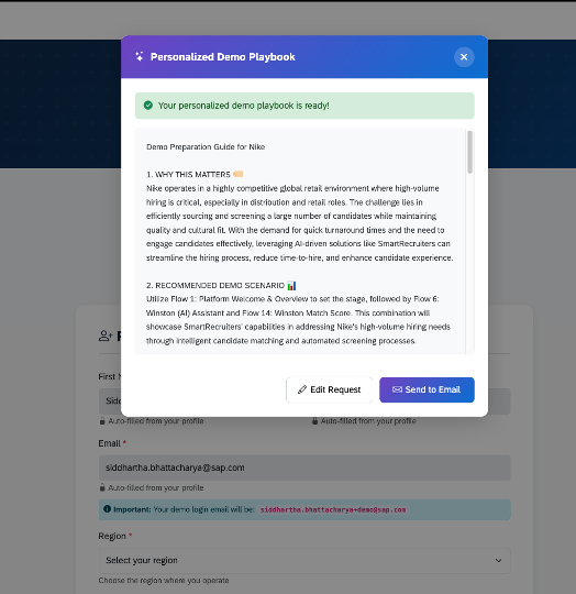 Personalized Demo Guide Generator